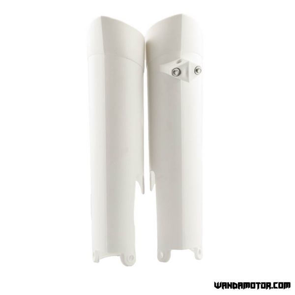 Front fork covers Polisport KTM SX/EXC 07-13 white